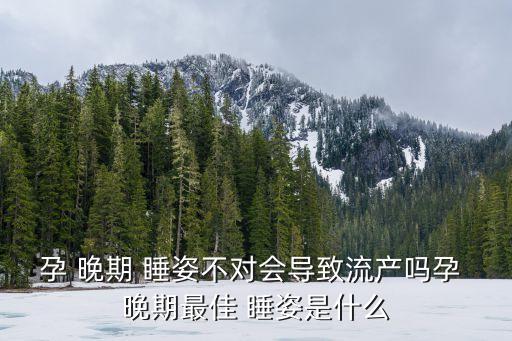 孕晚期睡姿,懷孕晚期怎么睡?