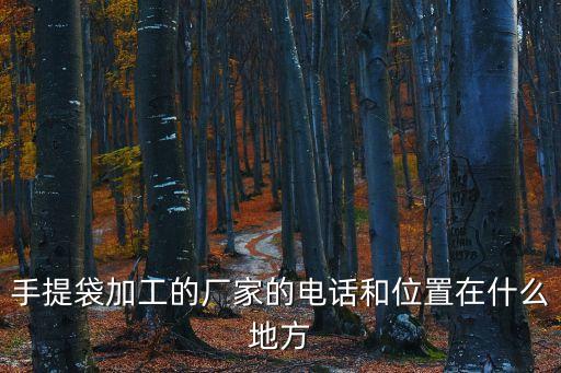手提袋加工的廠家的電話和位置在什么地方