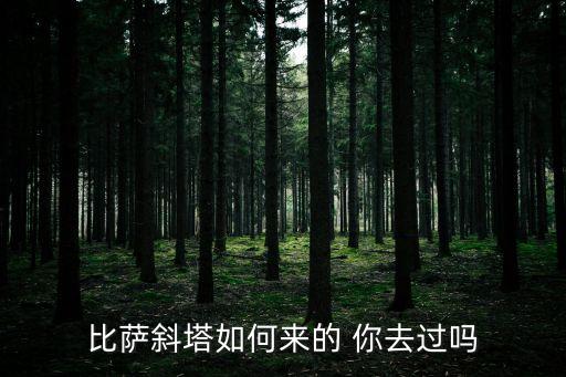 比薩斜塔如何來的 你去過嗎