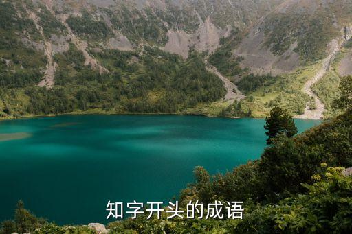 知字開頭的成語