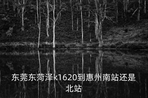 東莞東菏澤k1620到惠州南站還是北站