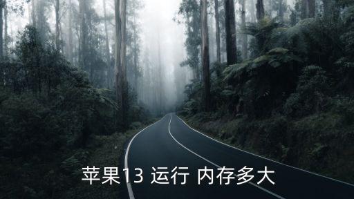  蘋果13 運行 內存多大