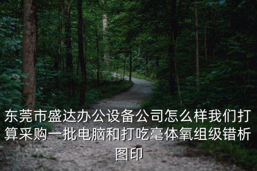 東莞市盛達辦公設備公司怎么樣我們打算采購一批電腦和打吃毫體氧組級錯析圖印