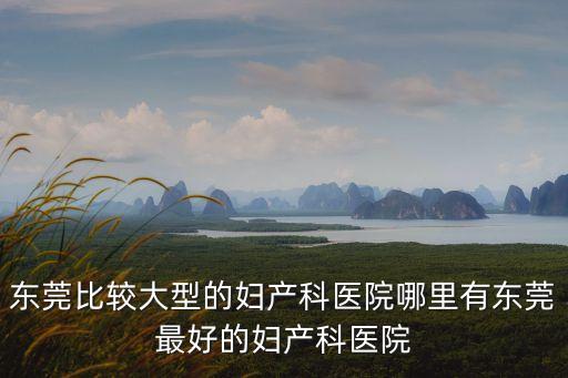 東莞最好的 產(chǎn)科，請問東莞市最好的產(chǎn)科醫(yī)院是哪家