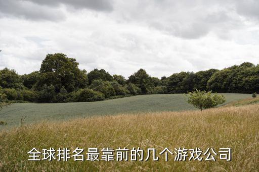 全球排名最靠前的幾個游戲公司