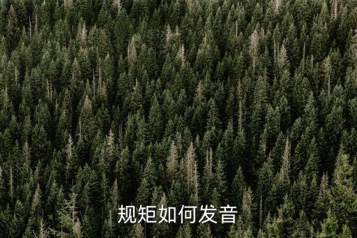 規(guī)矩如何發(fā)音