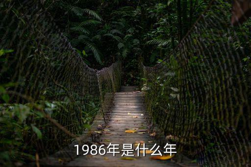 1986年是什么年