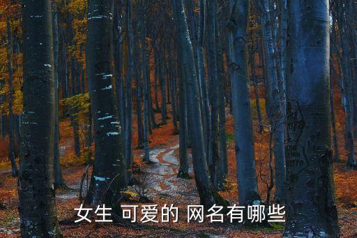  女生 可愛(ài)的 網(wǎng)名有哪些