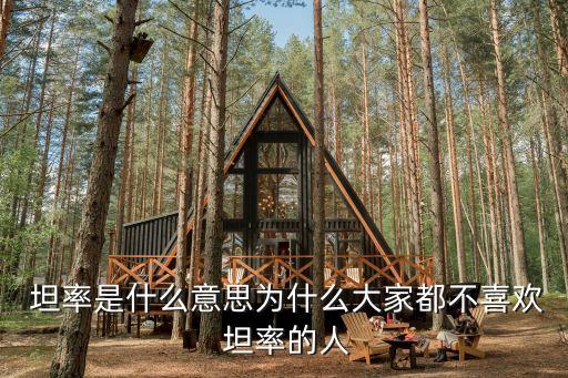  坦率是什么意思為什么大家都不喜歡 坦率的人