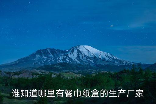 誰知道哪里有餐巾紙盒的生產廠家