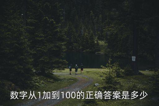 數字從1加到100的正確答案是多少