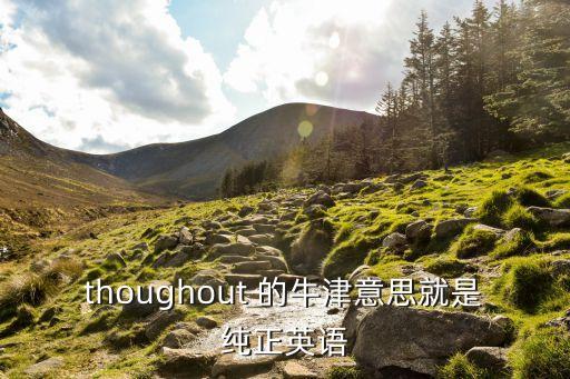 thoughout，though是指一般的穿過既從物體表面穿過從物體的