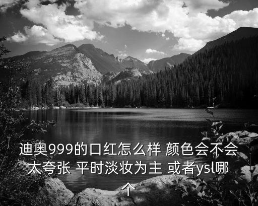 迪奧999的口紅怎么樣 顏色會不會太夸張 平時淡妝為主 或者ysl哪個