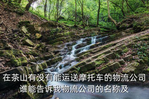 在茶山有沒有能運送摩托車的物流公司誰能告訴我物流公司的名稱及