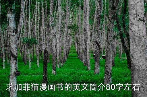 求加菲貓漫畫書的英文簡介80字左右