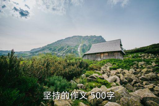 堅持的作文 500字