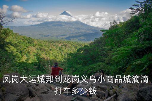 鳳崗大運城邦到龍崗義烏小商品城滴滴打車多少錢