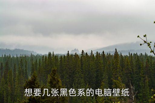 黑暗系壁紙，想要幾張黑色系的電腦壁紙