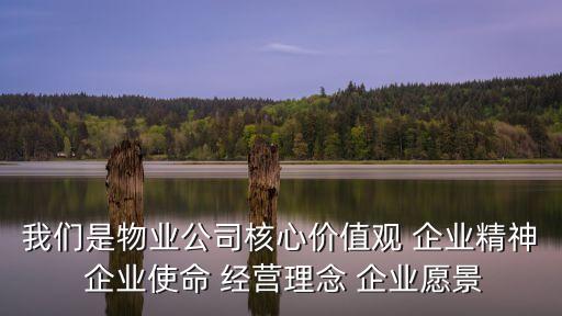 我們是物業(yè)公司核心價值觀 企業(yè)精神 企業(yè)使命 經(jīng)營理念 企業(yè)愿景