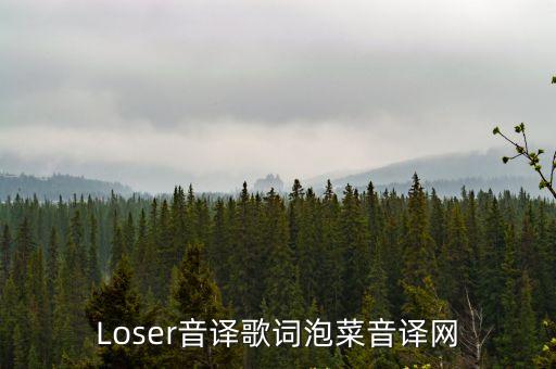 Loser音譯歌詞泡菜音譯網