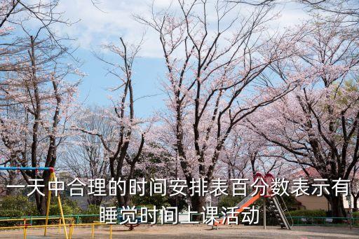 時間安排表，一天中合理的時間安排表百分數表示有睡覺時間上課活動