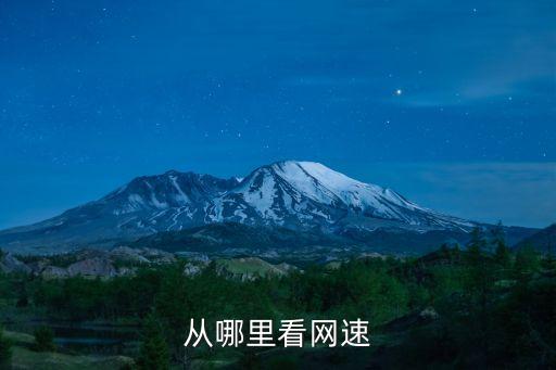 從哪里看網(wǎng)速