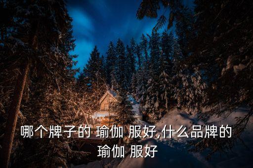 什么牌子的瑜伽服好,買瑜伽服裝教你如何搭配舒適又安全