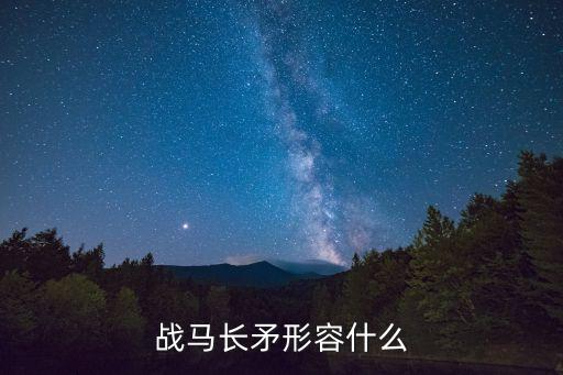 戰(zhàn)馬長矛形容什么