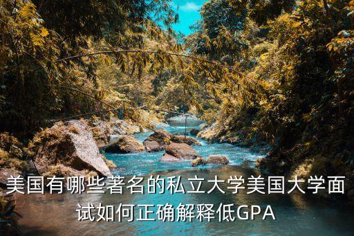 美國(guó)有哪些著名的私立大學(xué)美國(guó)大學(xué)面試如何正確解釋低GPA