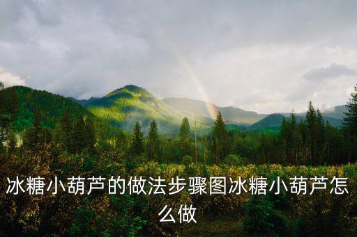 冰糖小葫蘆的做法步驟圖冰糖小葫蘆怎么做