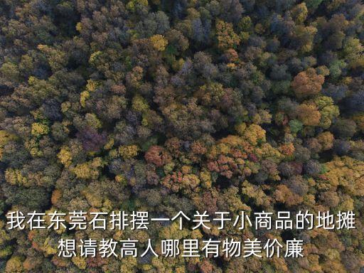 我在東莞石排擺一個(gè)關(guān)于小商品的地?cái)傁胝?qǐng)教高人哪里有物美價(jià)廉