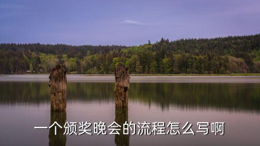頒獎典禮流程，頒獎晚會的流程