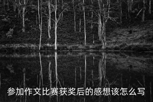 參加作文比賽獲獎后的感想該怎么寫