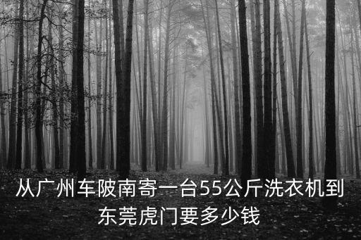 從廣州車陂南寄一臺55公斤洗衣機到東莞虎門要多少錢