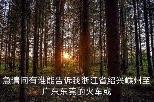 東莞到嵊州的車，嵊州西站有到廣東東莞的車嗎