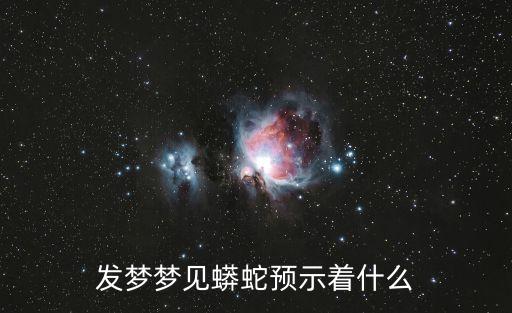 夢見巨蟒是什么預兆，發夢夢見蟒蛇預示著什么