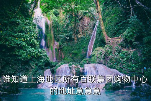 上海市南京路百聯超市，南京路的百聯在幾號
