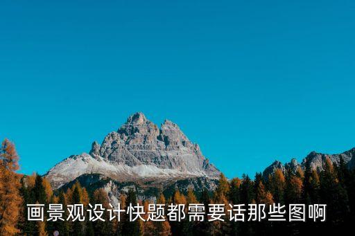畫景觀設計快題都需要話那些圖啊