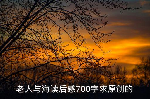 老人與海讀后感，老人與海讀后感700字求原創(chuàng)的