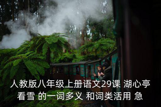 湖心亭看雪教案，湖心亭看雪課后題與答案