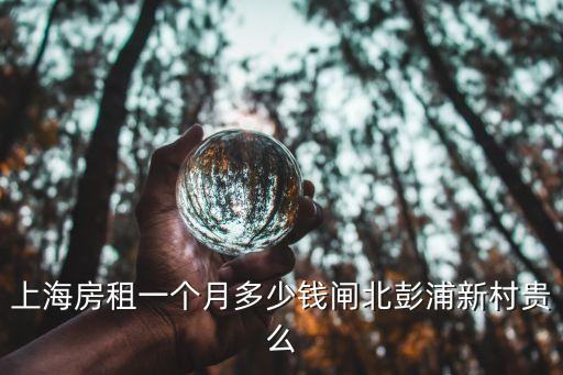 上海房租一個月多少錢閘北彭浦新村貴么
