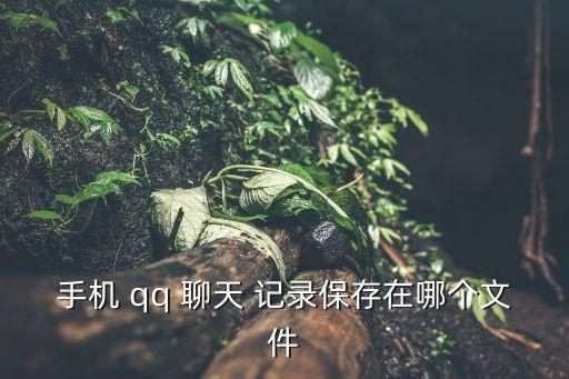 手機(jī) qq 聊天 記錄保存在哪個(gè)文件
