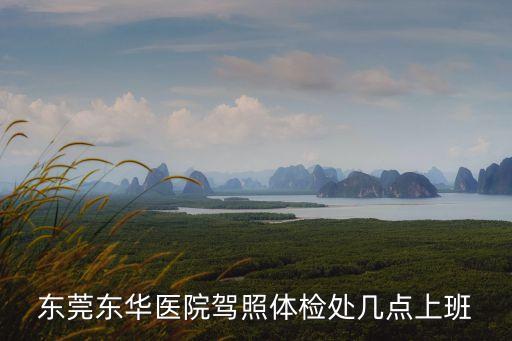 東莞東華醫院駕照體檢處幾點上班