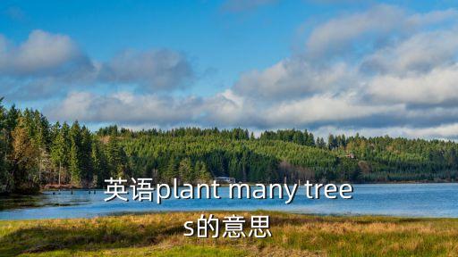 英語plant many trees的意思
