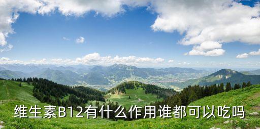 維生素B12有什么作用誰都可以吃嗎