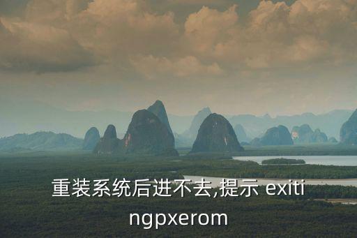 重裝系統后進不去,提示 exitingpxerom