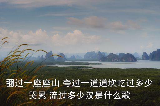 翻過了一座山，翻過一座座山 夸過一道道坎吃過多少哭累 流過多少漢是什么歌