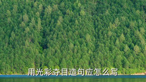 用光彩奪目造句應怎么寫