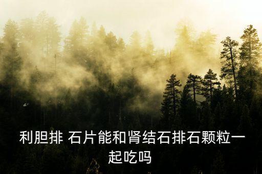 利膽排石片,吃膽排石片禁忌有哪些?