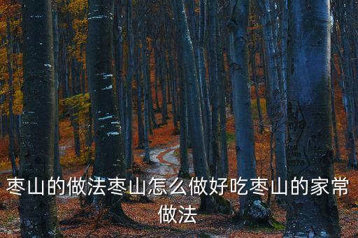棗山的做法棗山怎么做好吃棗山的家常做法